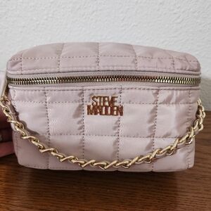 Steve Madden Rose Gold Belt Bag with Gold Chain. Excellent Condition